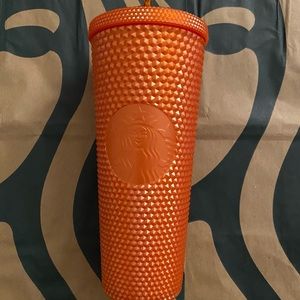 Starbucks Tumbler Pearlized Orange Studded - Fall 2022 - Venti 24oz